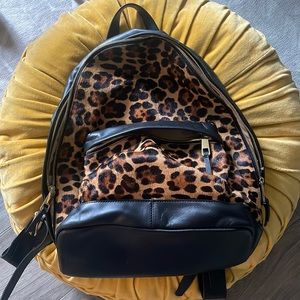 Leopard Print Backpack